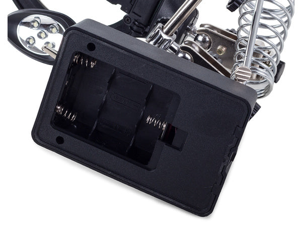 Trečiosios rankos lutteris 5 led rankenė 2,5x 90 mm tuning lamp