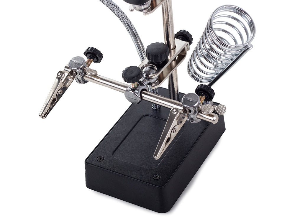 Trečiosios rankos lutteris 5 led rankenė 2,5x 90 mm tuning lamp