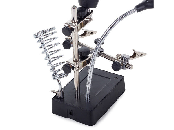 Trečiosios rankos lutteris 5 led rankenė 2,5x 90 mm tuning lamp