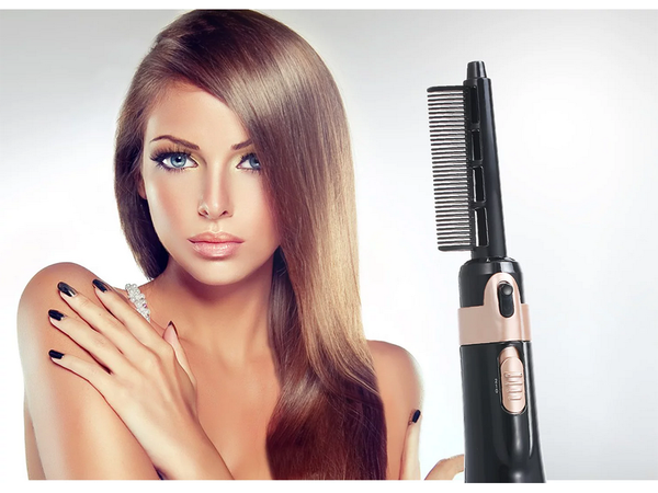 Plaukų džiovintuvas garbanojimo geležis šepetys rinkinys 4in1