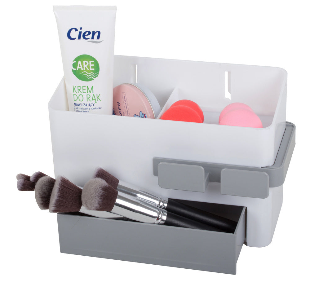 Vonios kambario organizatoriaus šiukšliadėžės džiovintuvo laikiklis