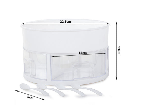 Besisukantis virtuvės stalčiaus konteinerio organizatorius