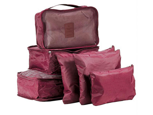 Kelionės organizatoriai skalbinių maišeliams x6