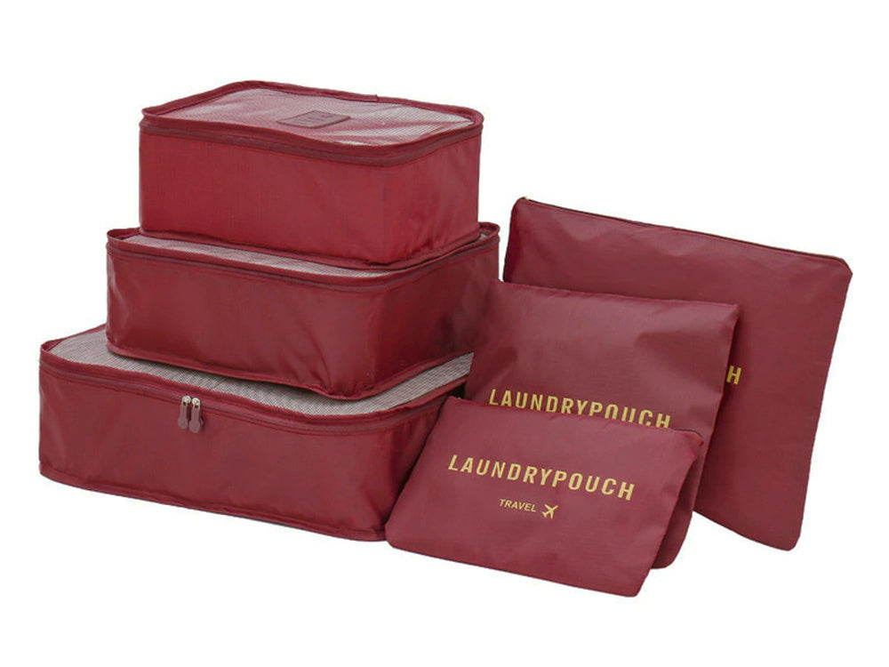 Kelionės organizatoriai skalbinių maišeliams x6