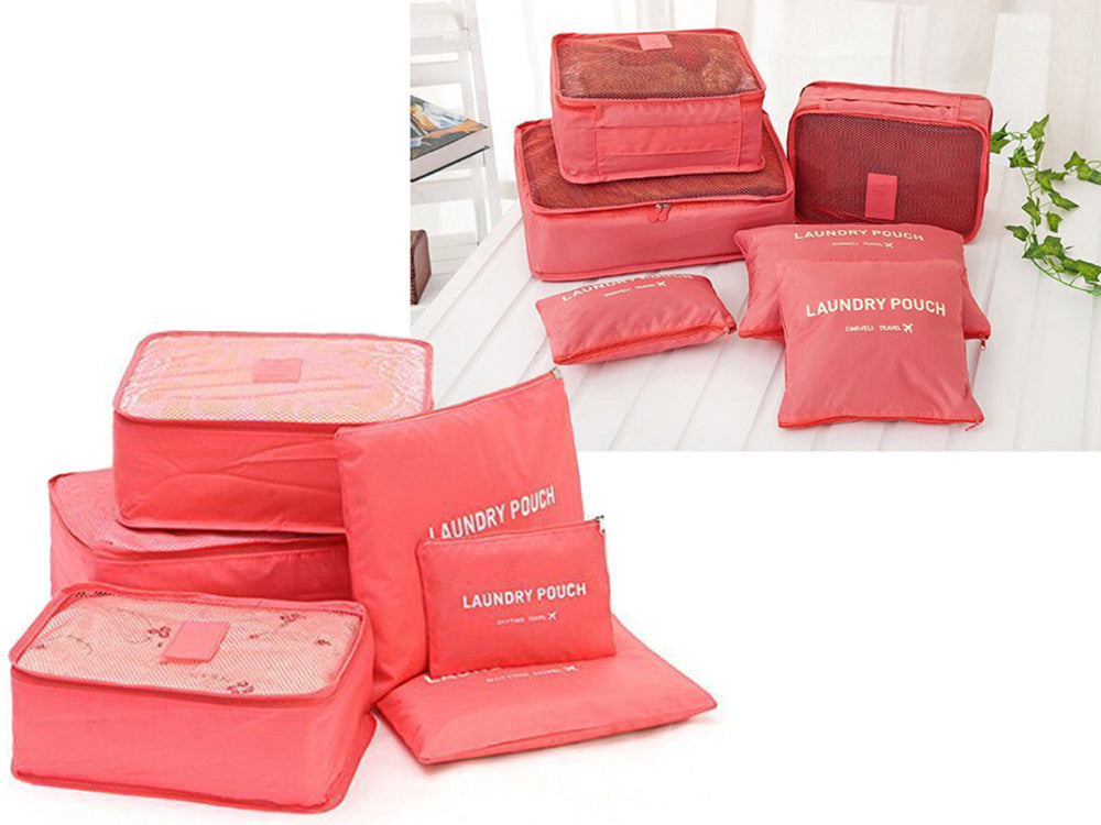 Kelionės organizatoriai skalbinių maišeliams x6