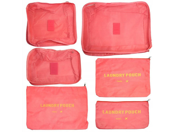Kelionės organizatoriai skalbinių maišeliams x6