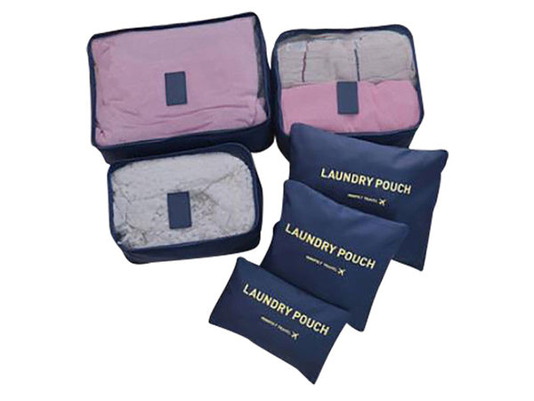 Kelionės organizatoriai skalbinių maišeliams x6