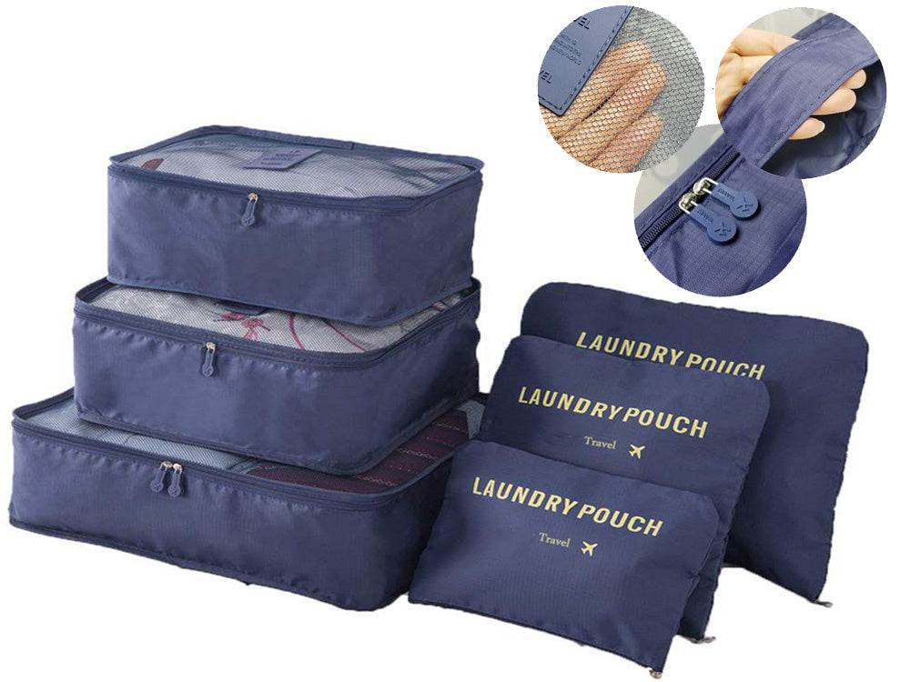 Kelionės organizatoriai skalbinių maišeliams x6