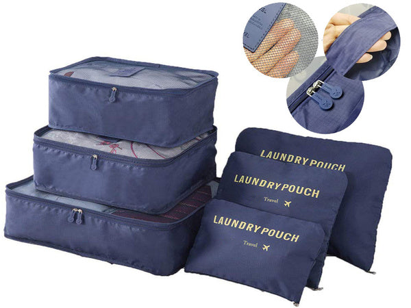 Kelionės organizatoriai skalbinių maišeliams x6