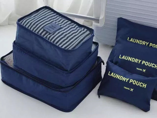 Kelionės organizatoriai skalbinių maišeliams x6