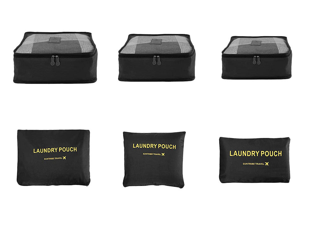 Kelionės organizatoriai skalbinių maišeliams x6