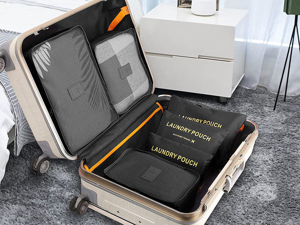 Kelionės organizatoriai skalbinių maišeliams x6