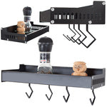 Virtuvės sieninė lentyna su prieskoniais