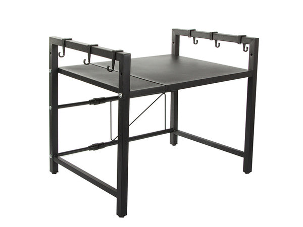 Mikrobangų krosnelės stovo lentyna reguliuojama