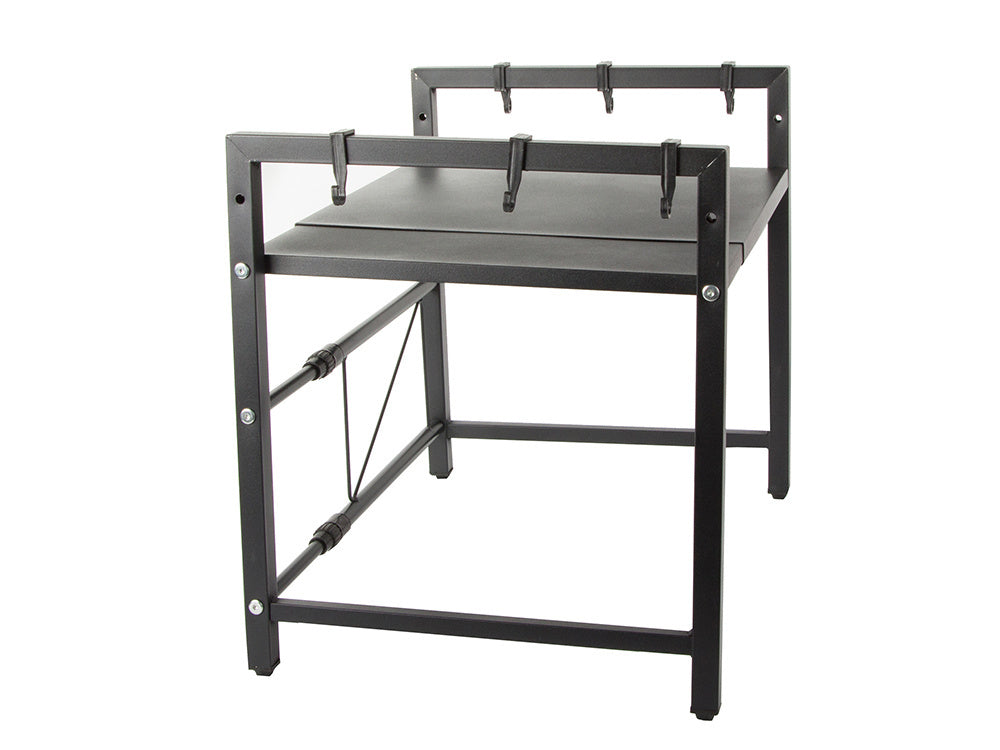 Mikrobangų krosnelės stovo lentyna reguliuojama