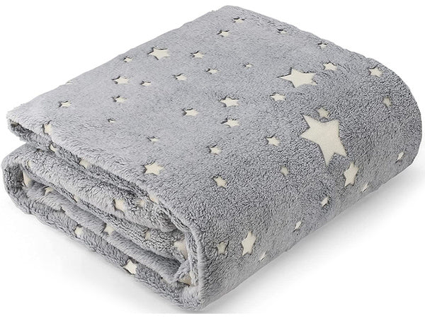 Minkšta antklodė lovatiesė šviečianti 150x200