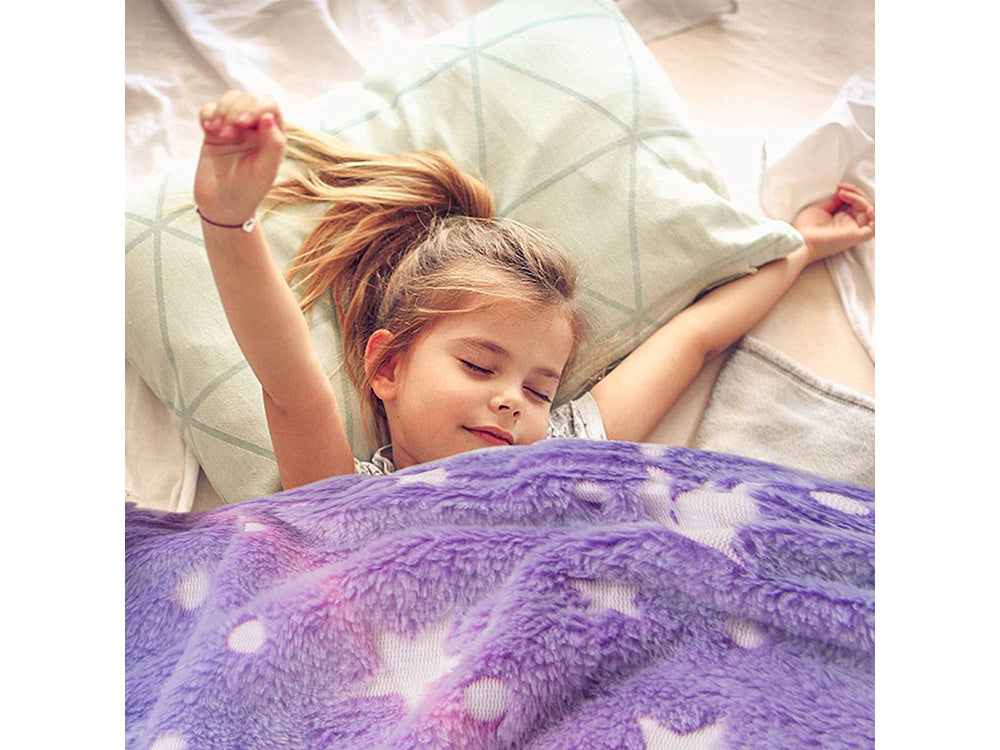 Minkšta antklodė lovatiesė šviečianti 150x200