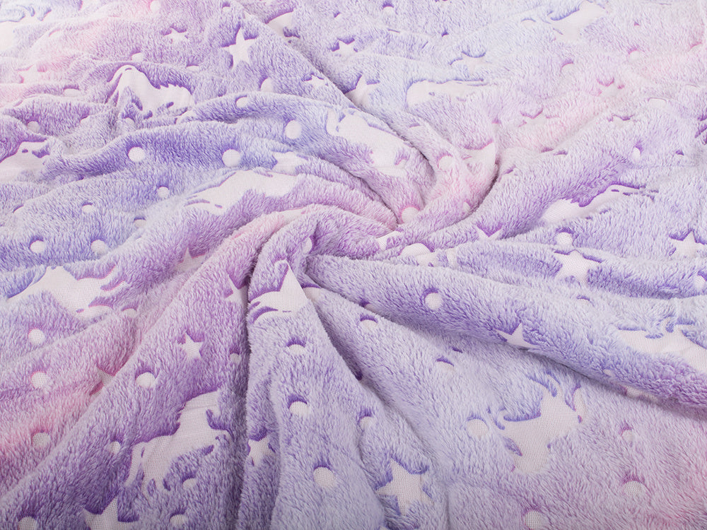 Minkšta antklodė lovatiesė šviečianti 150x200