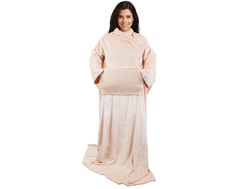 Vilnonė antklodė su rankovėmis šilta antklodė megztinis 140x200