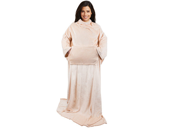 Vilnonė antklodė su rankovėmis šilta antklodė megztinis 140x200