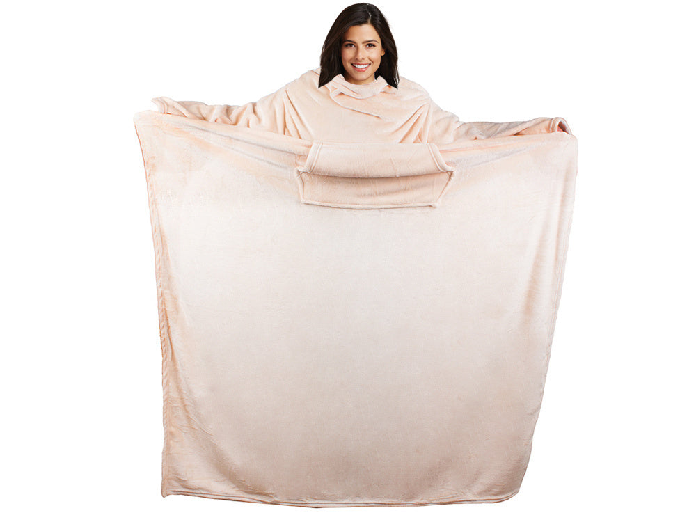 Vilnonė antklodė su rankovėmis šilta antklodė megztinis 140x200