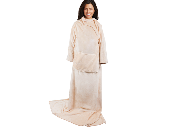 Vilnonė antklodė su rankovėmis šilta antklodė megztinis 140x200