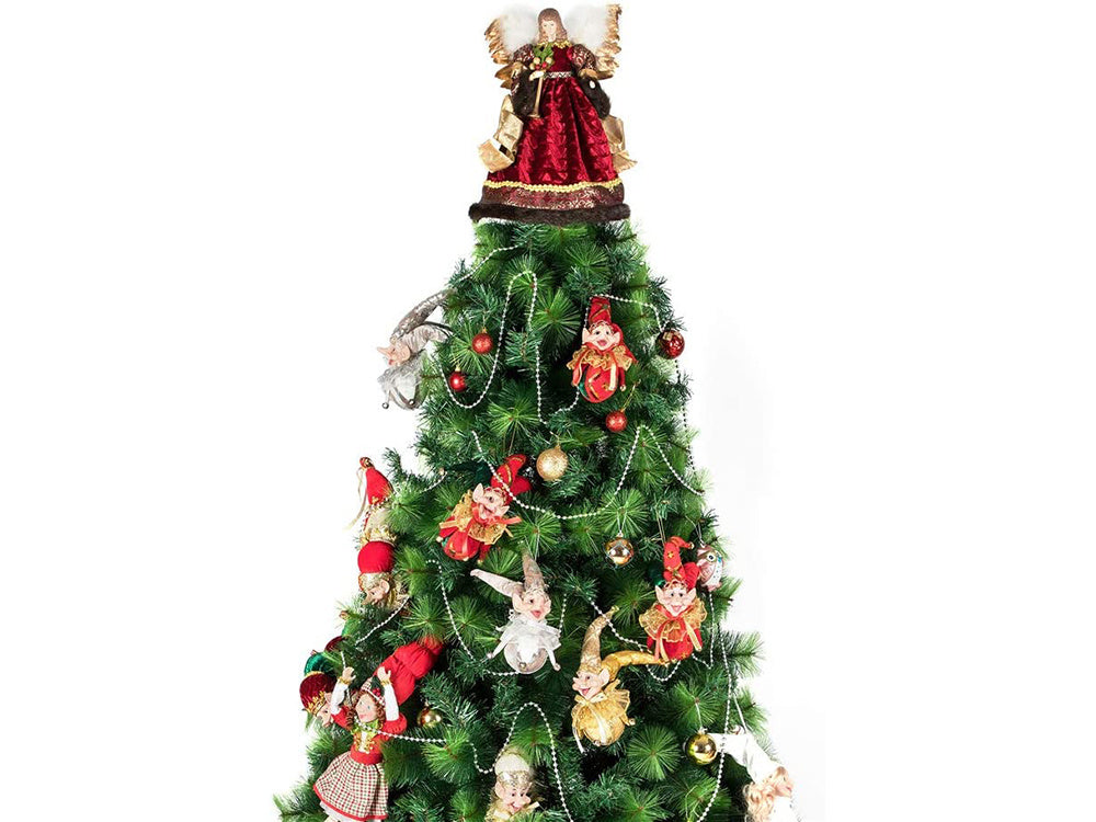 Kalėdų eglutės grandinė karoliukai girlianda ritė nendrė, Sidabras, Szín, Ezüst