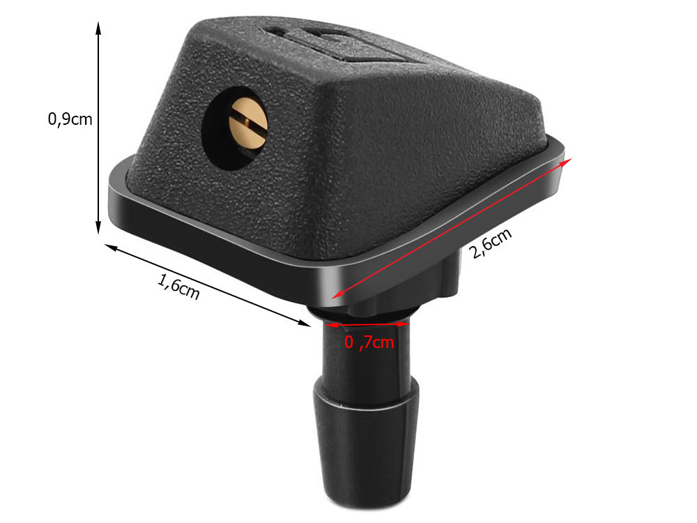 Universalūs priekinio stiklo plovimo purkštukai