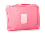 Makiažo krepšelis kelionių organizatorius rožinės spalvos