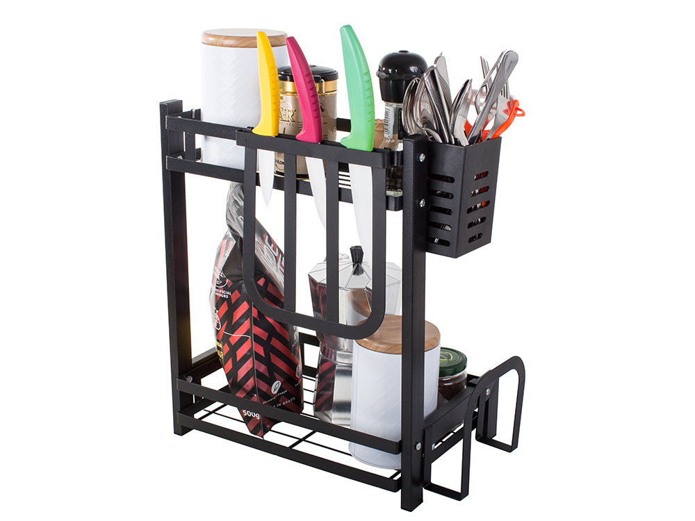 Virtuvės lentyna palėpėje virtuvės stovas organizatorius