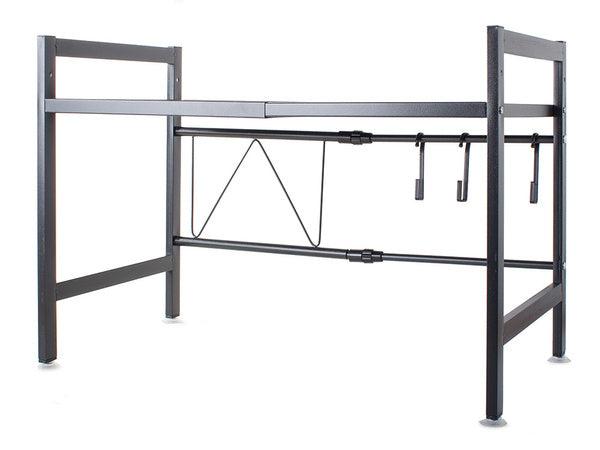 Mikrobangų krosnelės stovas reguliuojama virtuvės lentyna