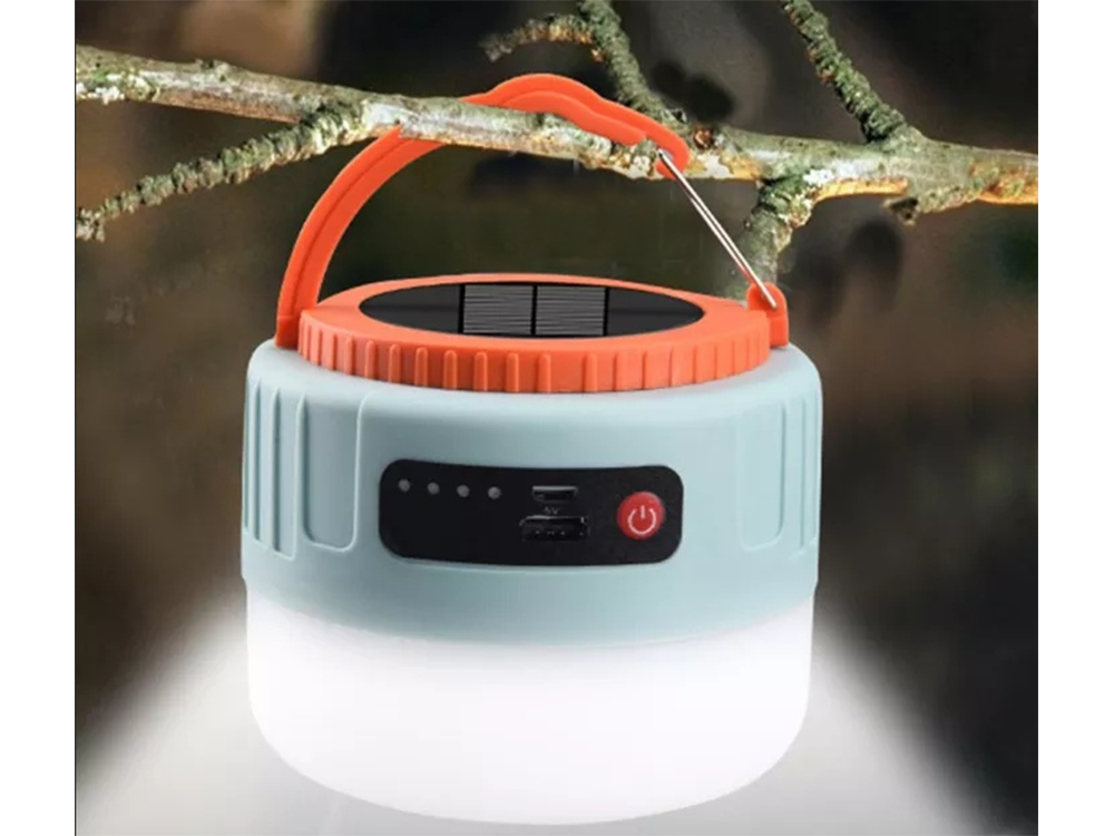 Saulės kelionės šviesa kempingui usb led nuotolinio valdymo pultas