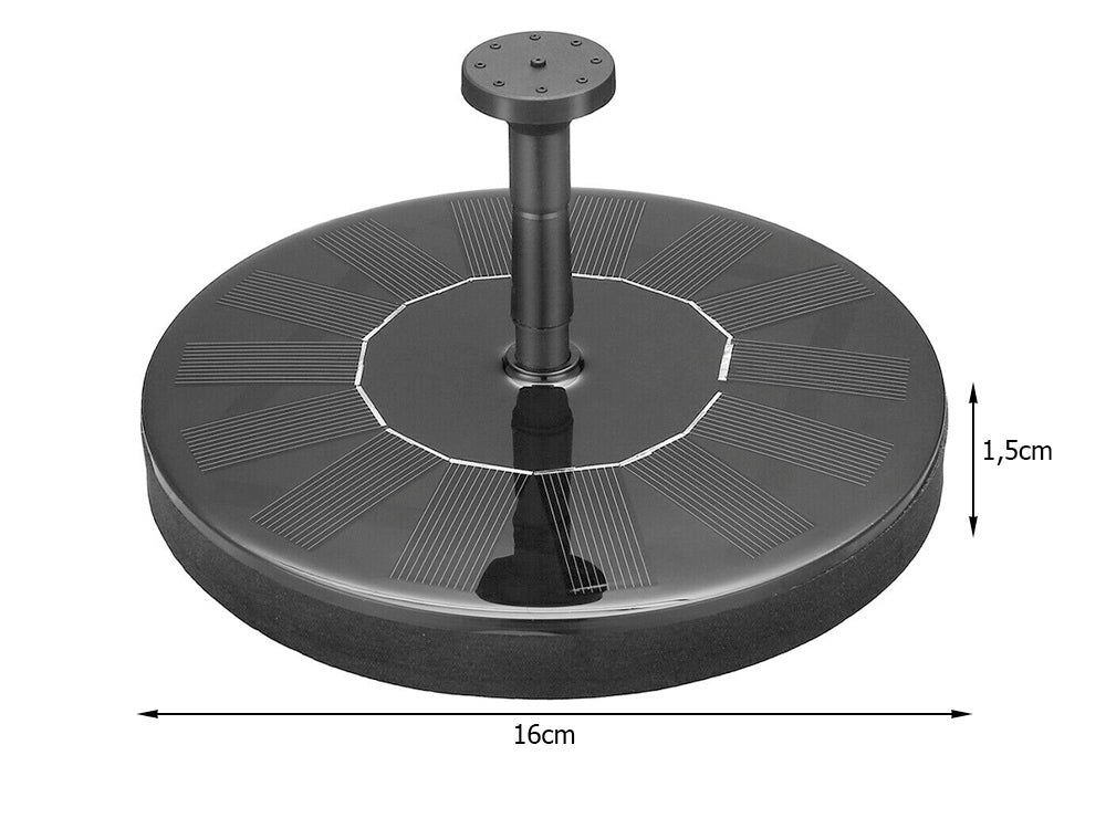 Saulės sodo fontano siurblys plūduriuojantis tvenkinys