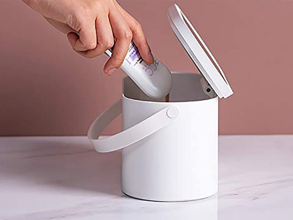 Trobelė kosmetikos organizatorius veidrodis usb vadovaujama