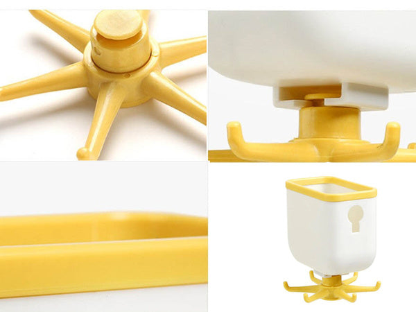 Virtuvės pakaba rotacinė įrankių laikiklio lentyna