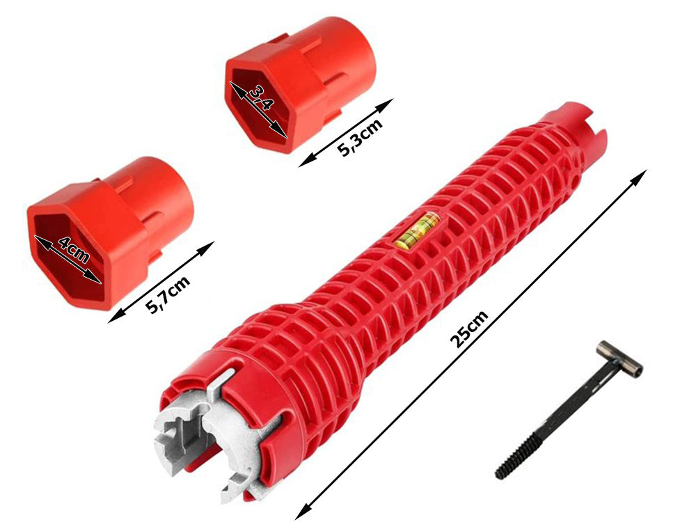 Veržliaraktis, skirtas čiaupui prie kriauklės pritvirtinti.