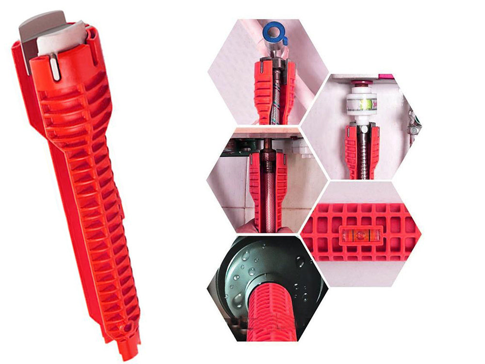 Veržliaraktis, skirtas čiaupui prie kriauklės pritvirtinti.