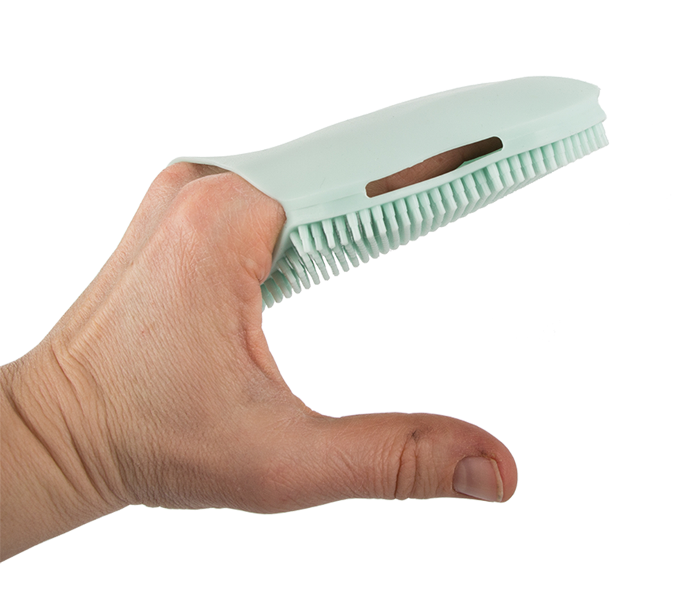 Plaunamoji kempininė šepetėlio galvutė ir kūno masažas