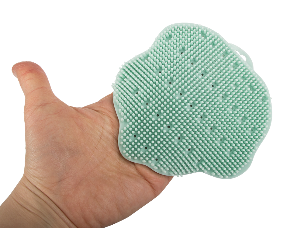 Plaunamoji kempininė šepetėlio galvutė ir kūno masažas