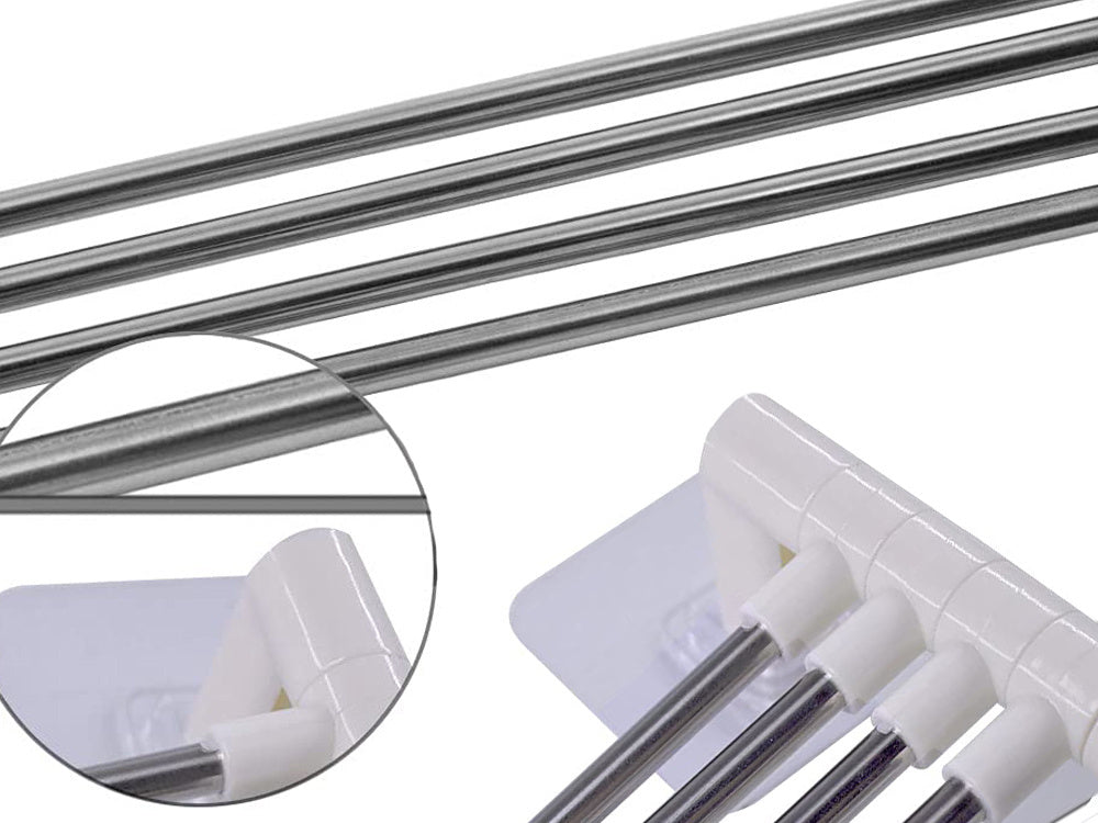 Vonios kambario rankšluosčių laikiklis su pasukama rankena kablys