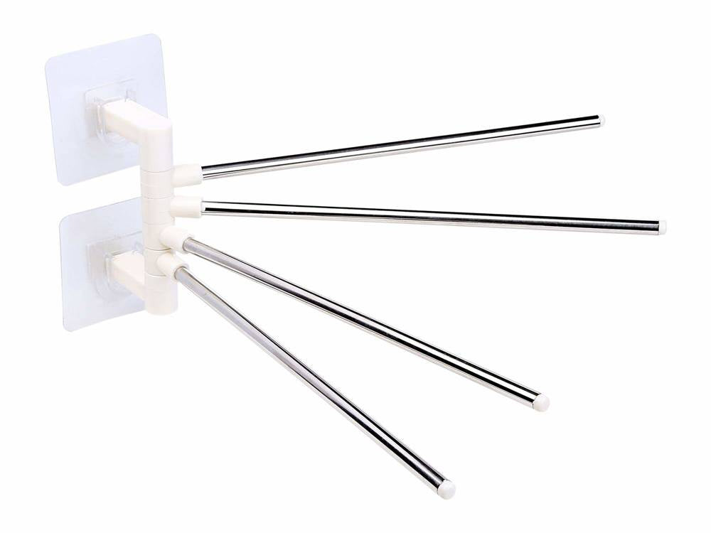 Vonios kambario rankšluosčių laikiklis su pasukama rankena kablys