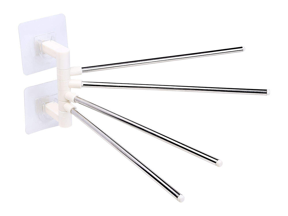 Vonios kambario rankšluosčių laikiklis su pasukama rankena kablys