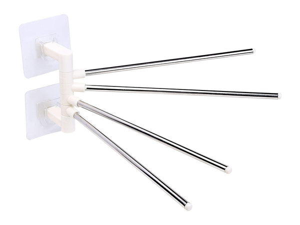 Vonios kambario rankšluosčių laikiklis su pasukama rankena kablys