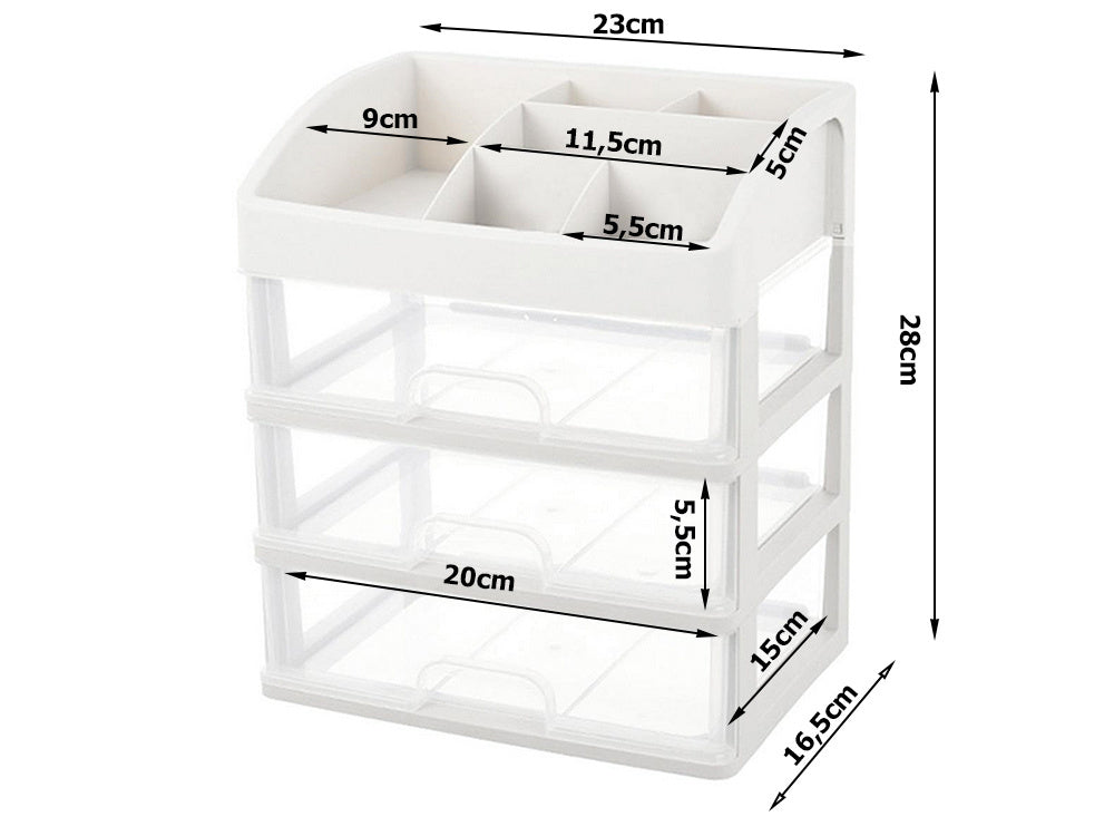 Skrynelės kosmetikos organizatoriaus stalčiai xxl
