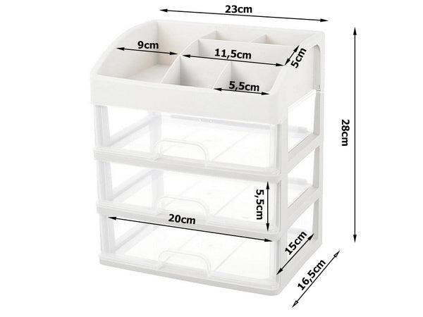 Skrynelės kosmetikos organizatoriaus stalčiai xxl