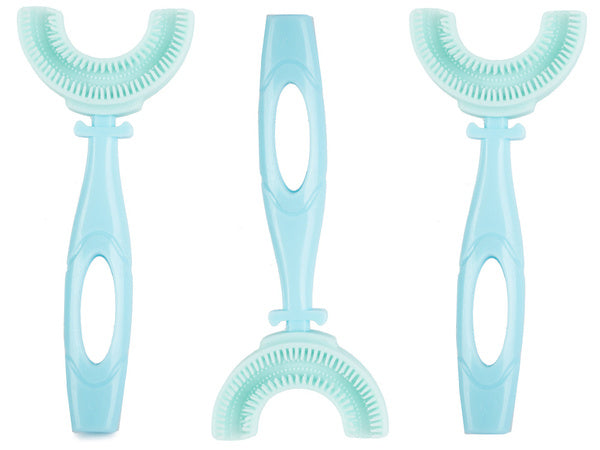 Silikoninis dantų šepetėlis vaikams u 360