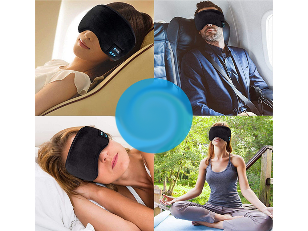 Akių raištis miegui "bluetooth" ausinių kaukė