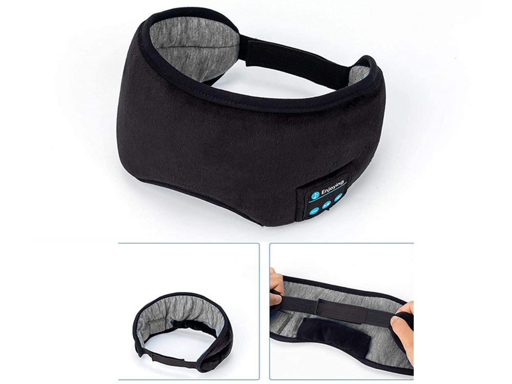 Akių raištis miegui "bluetooth" ausinių kaukė