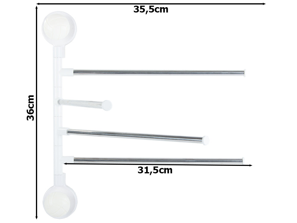 Pasukamas vonios rankšluosčių džiovintuvas 4 rankos
