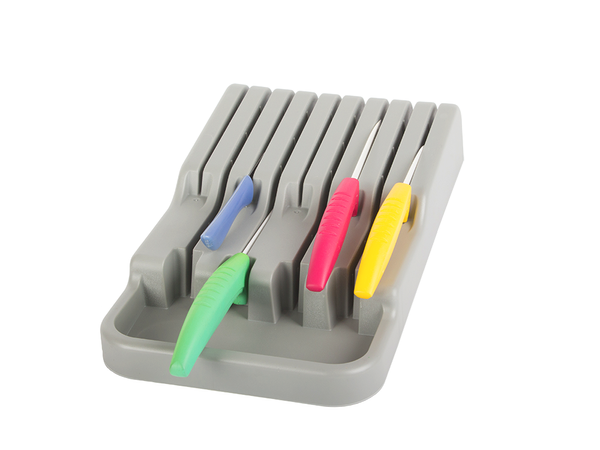 Peilių stalčių organizatorius 9 skyrių įdėklas